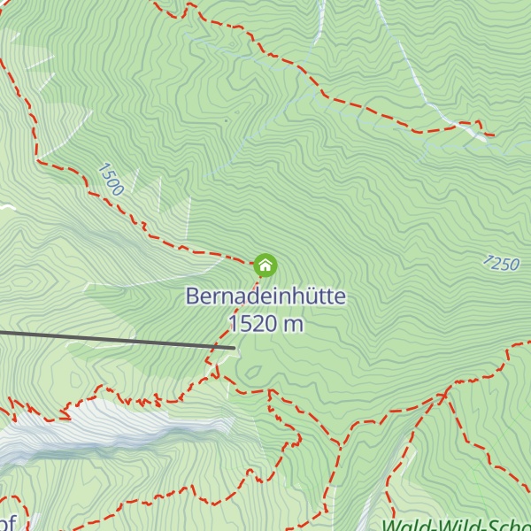 Map of Bernadeinhütte