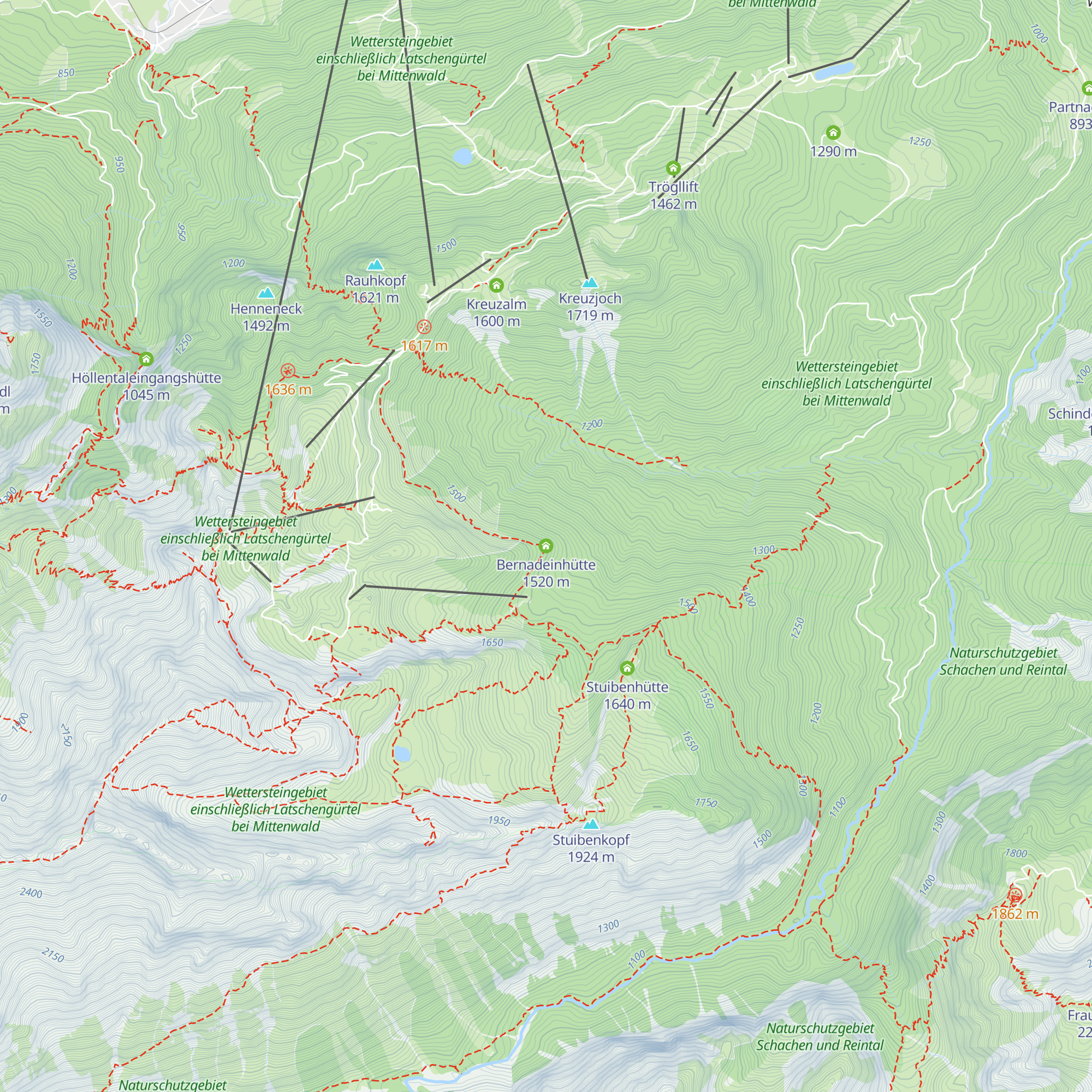 Bernadeinhütte map