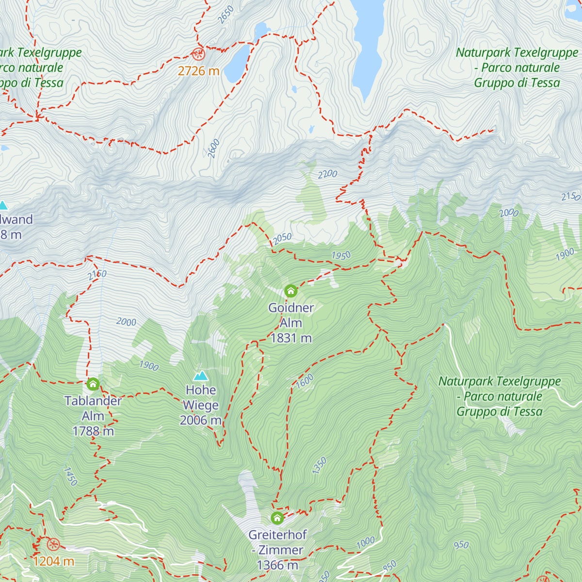 Goidner Alm map