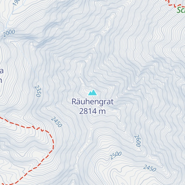 Map of Räuhengrat
