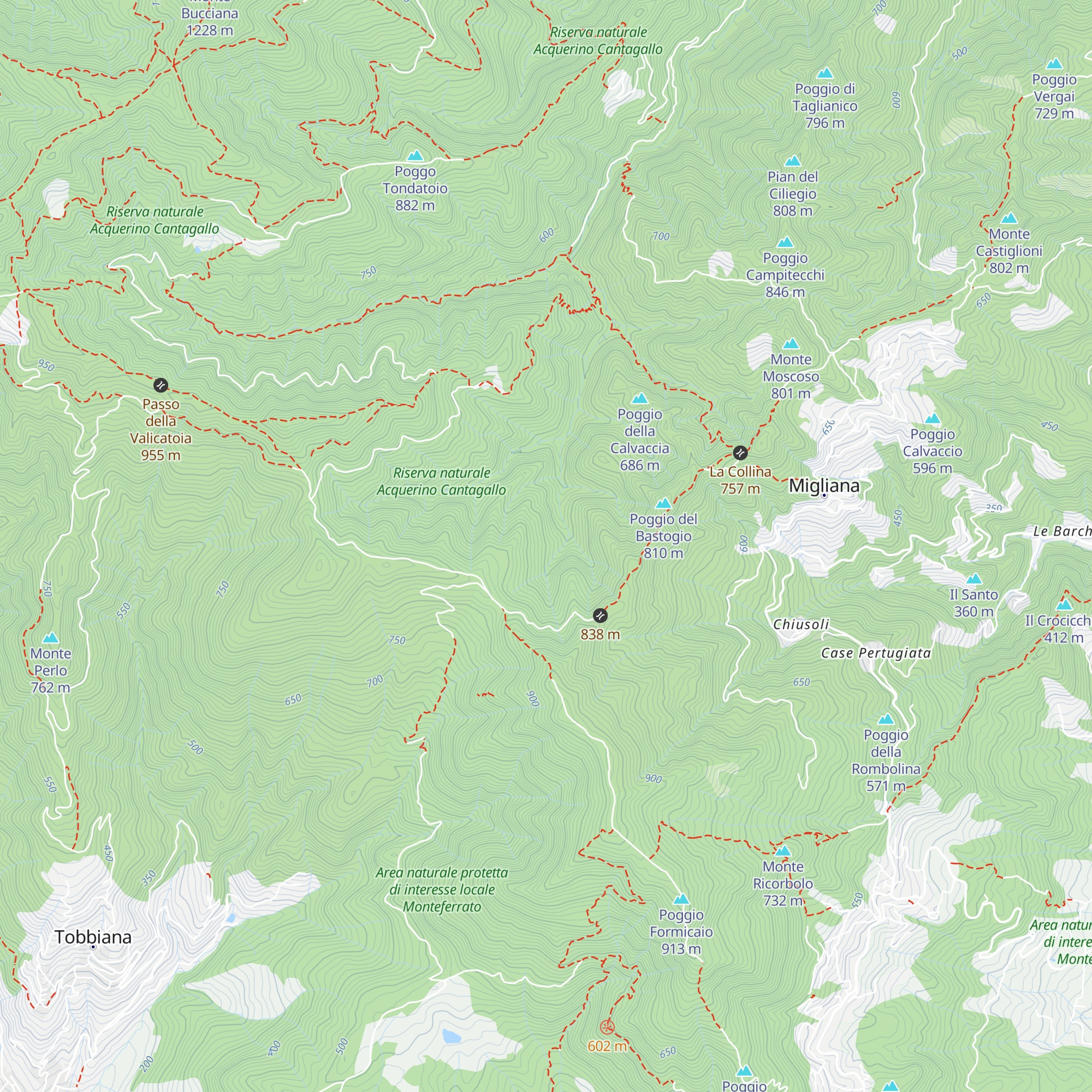 Capanna del Rigolesi map