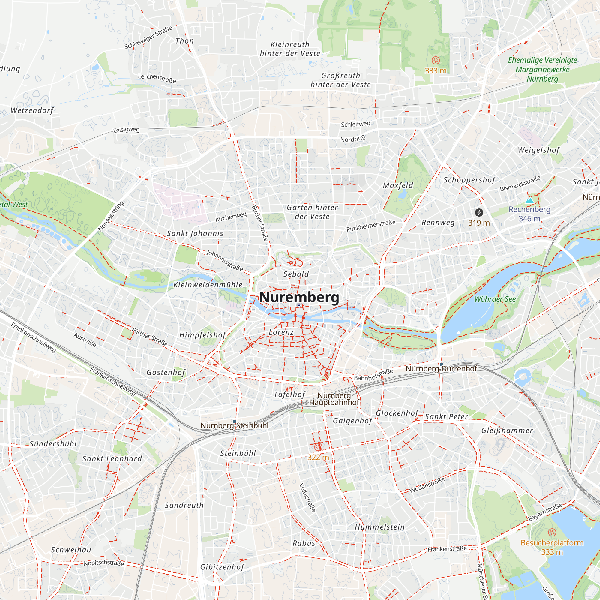 Tourist Information am Hauptmarkt map