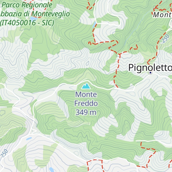 Map of Monte Freddo