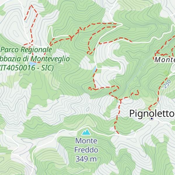 Map of Monte Gennaro