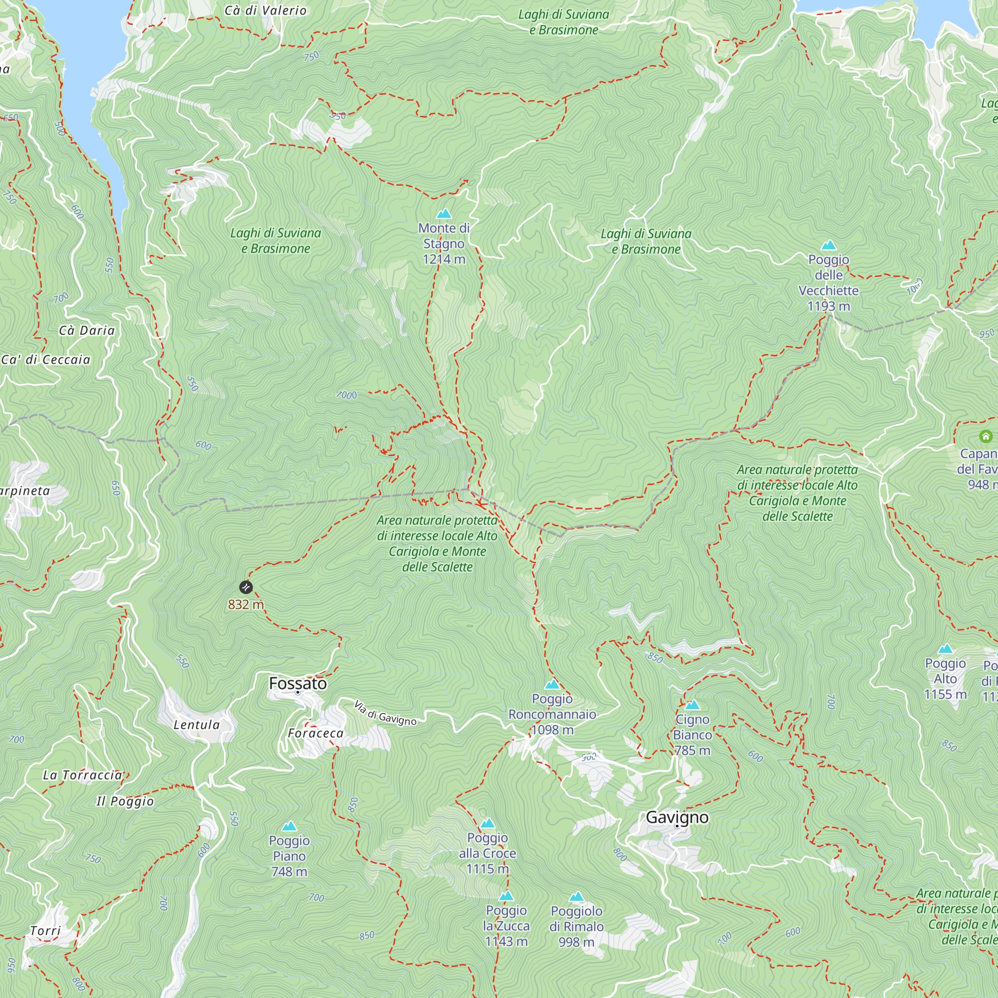 Eremo del Viandante map