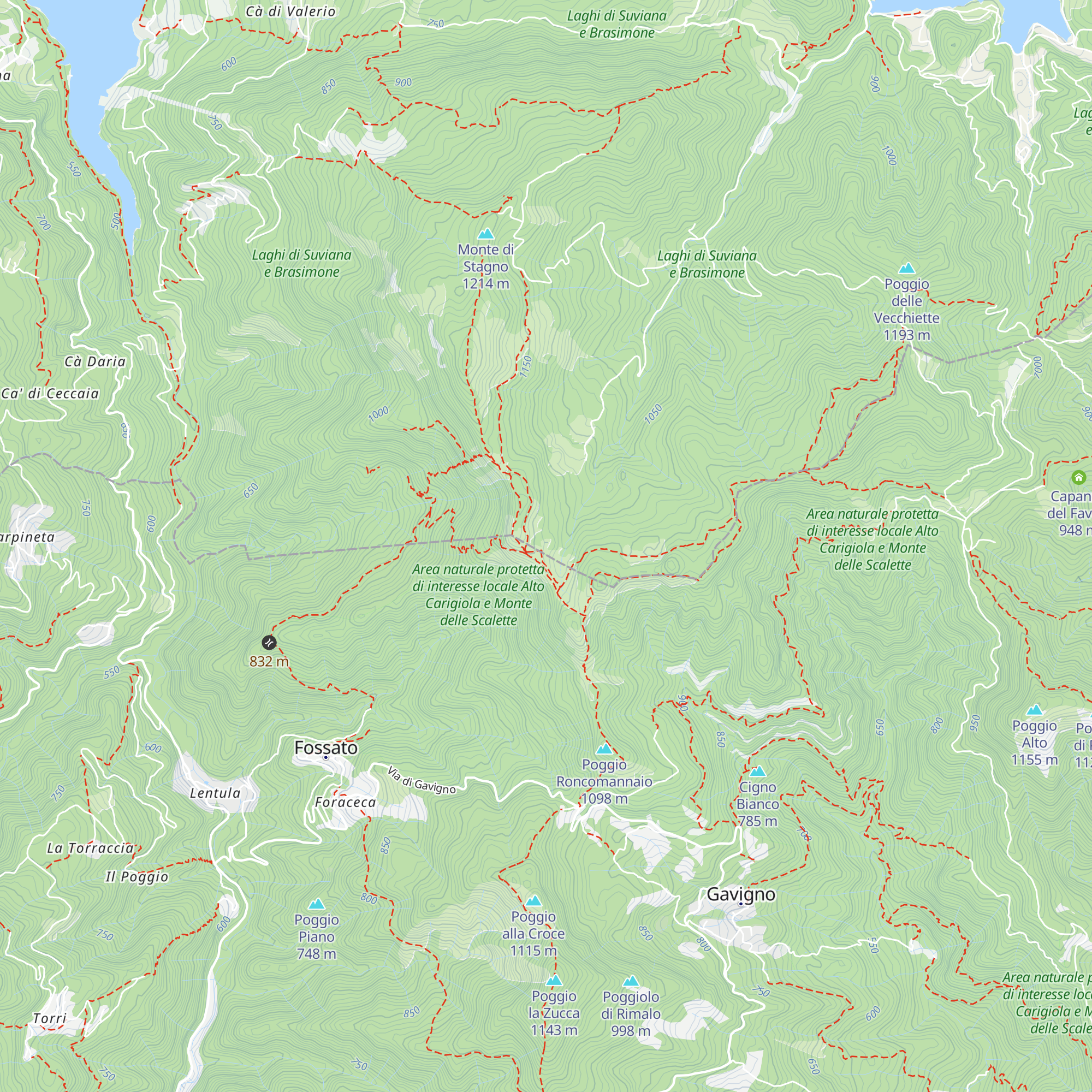 Eremo del Viandante map