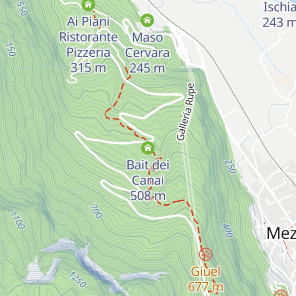 Map of Bait dei Canai