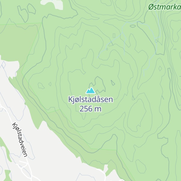 Map of Kjølstadåsen