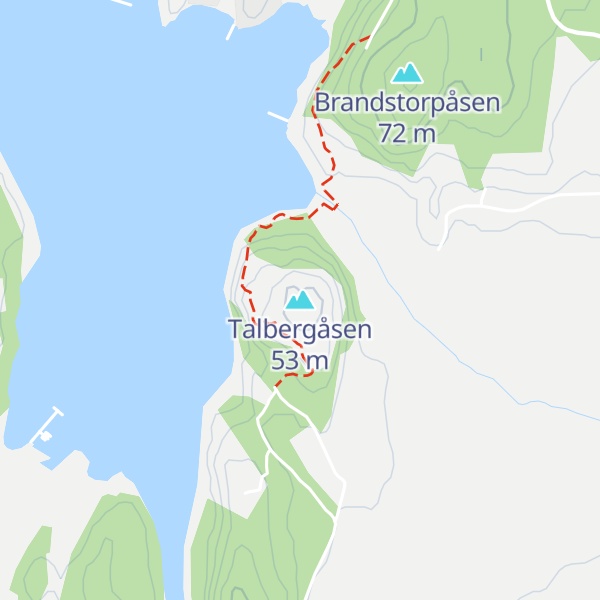 Map of Talbergåsen
