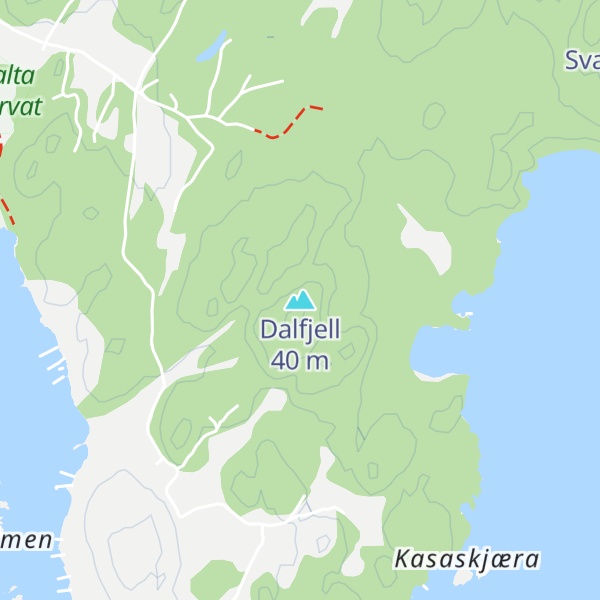 Map of Dalfjell