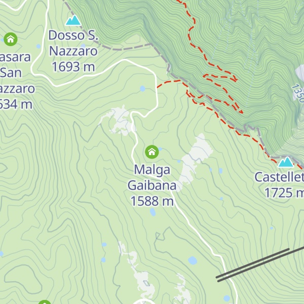 Map of Malga Gaibana