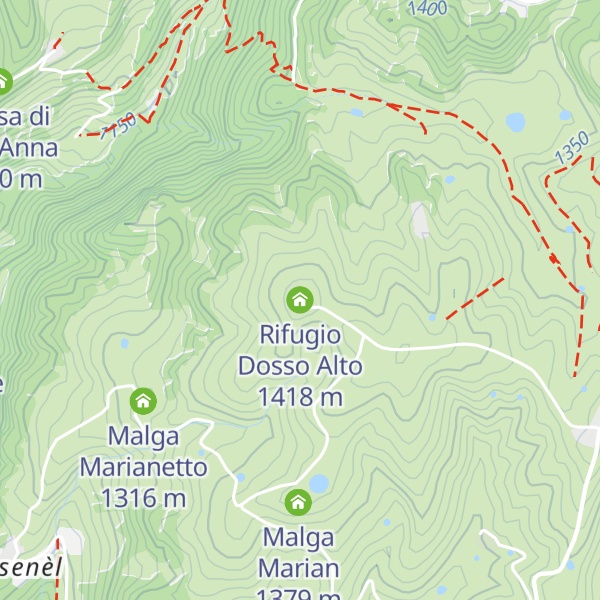 Map of Rifugio Dosso Alto