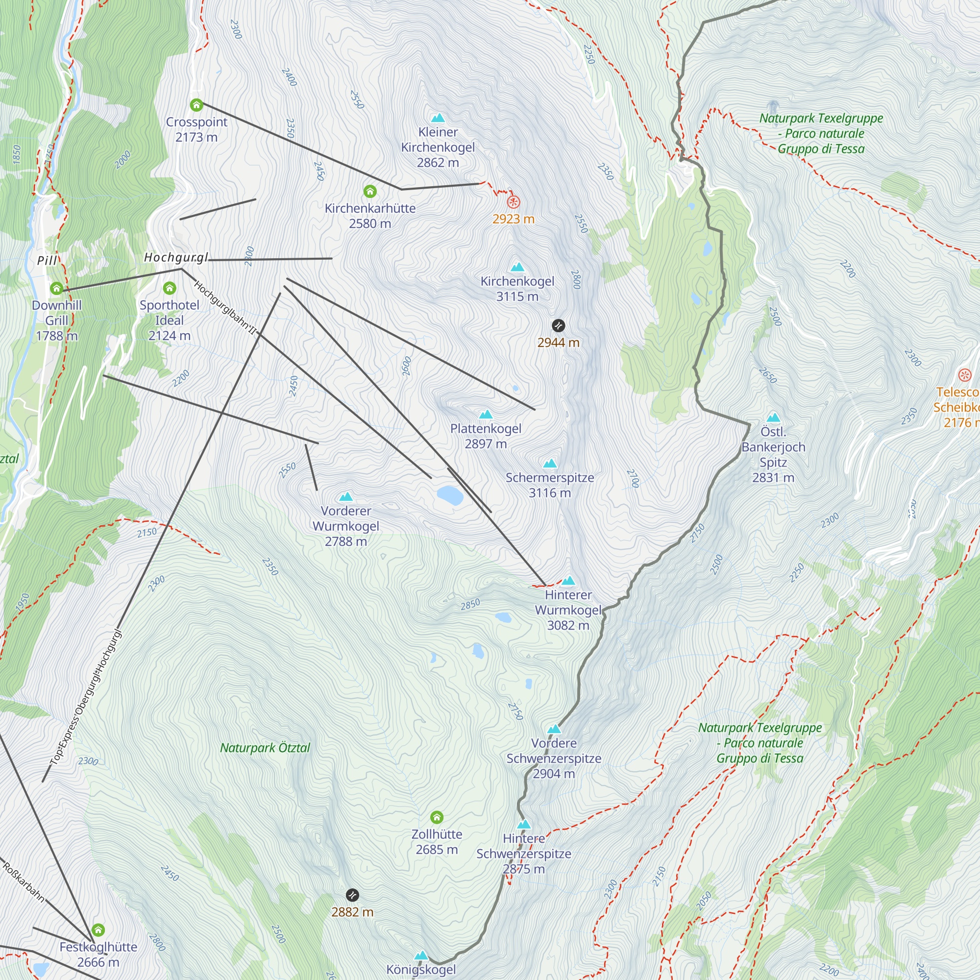 Wurmkogelhütte map