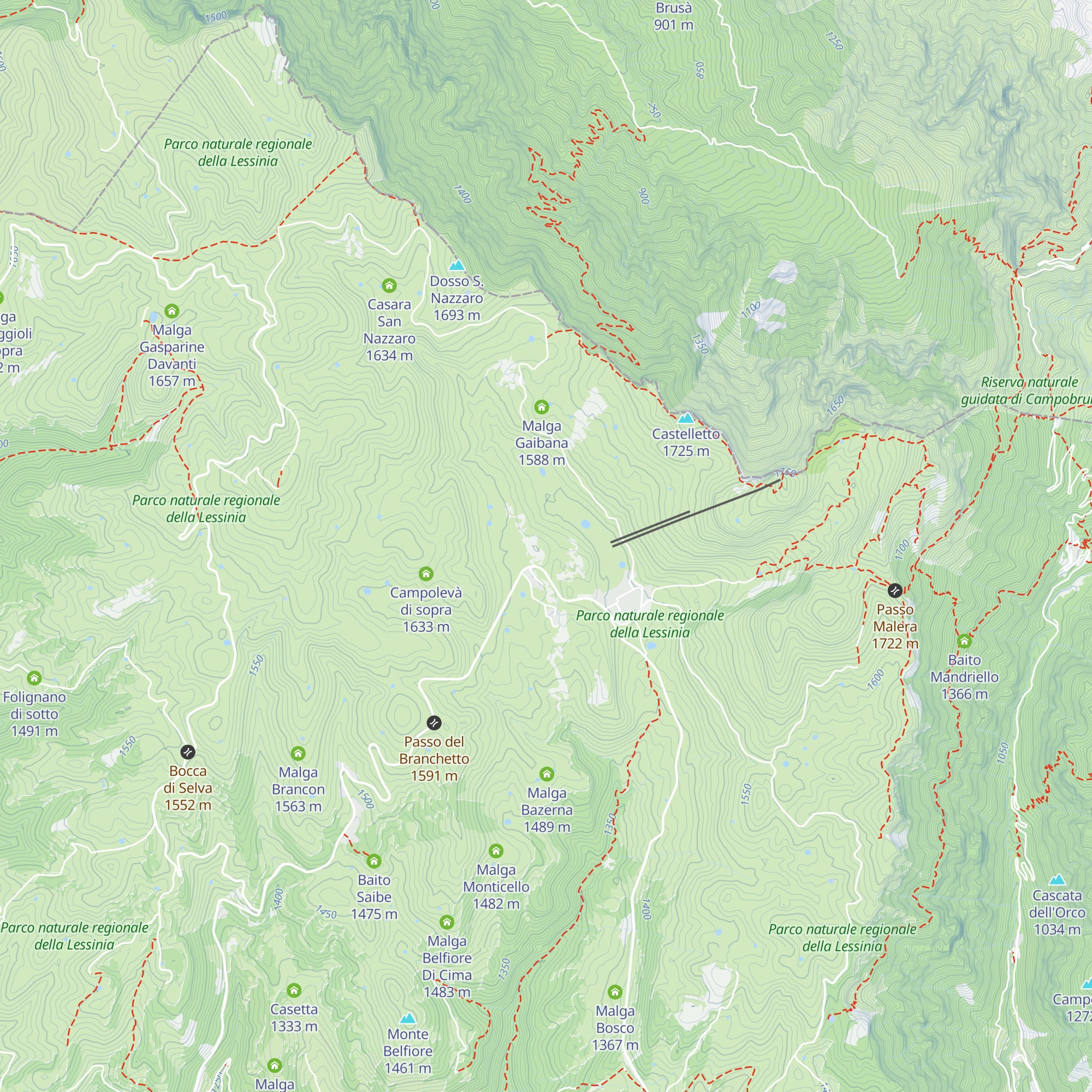 Malga S. Giorgio map