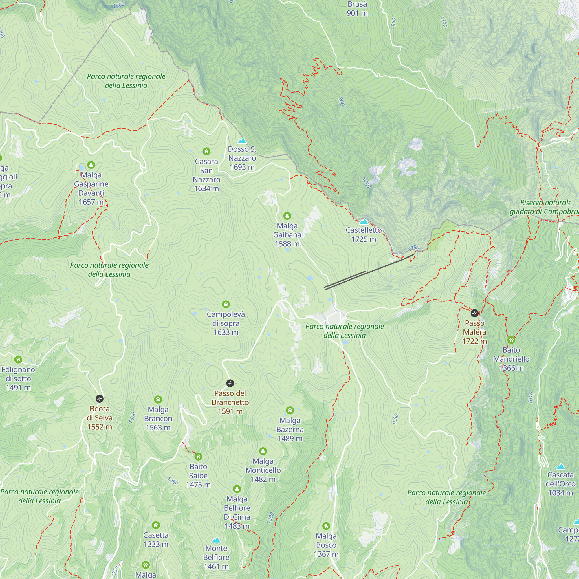 Malga S. Giorgio map