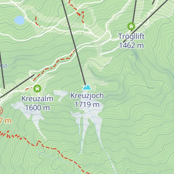 Map of Kreuzjoch