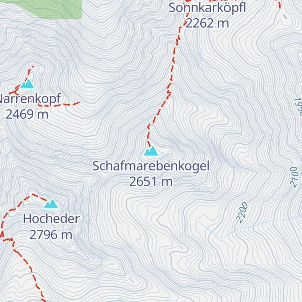 Map of Schafmarebenkogel