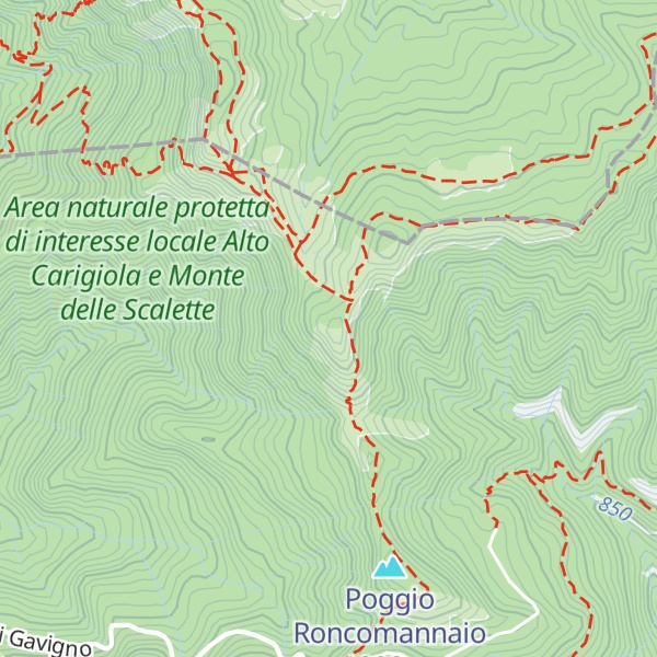 Map of Monte delle Scalette