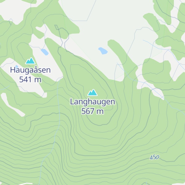Map of Langhaugen