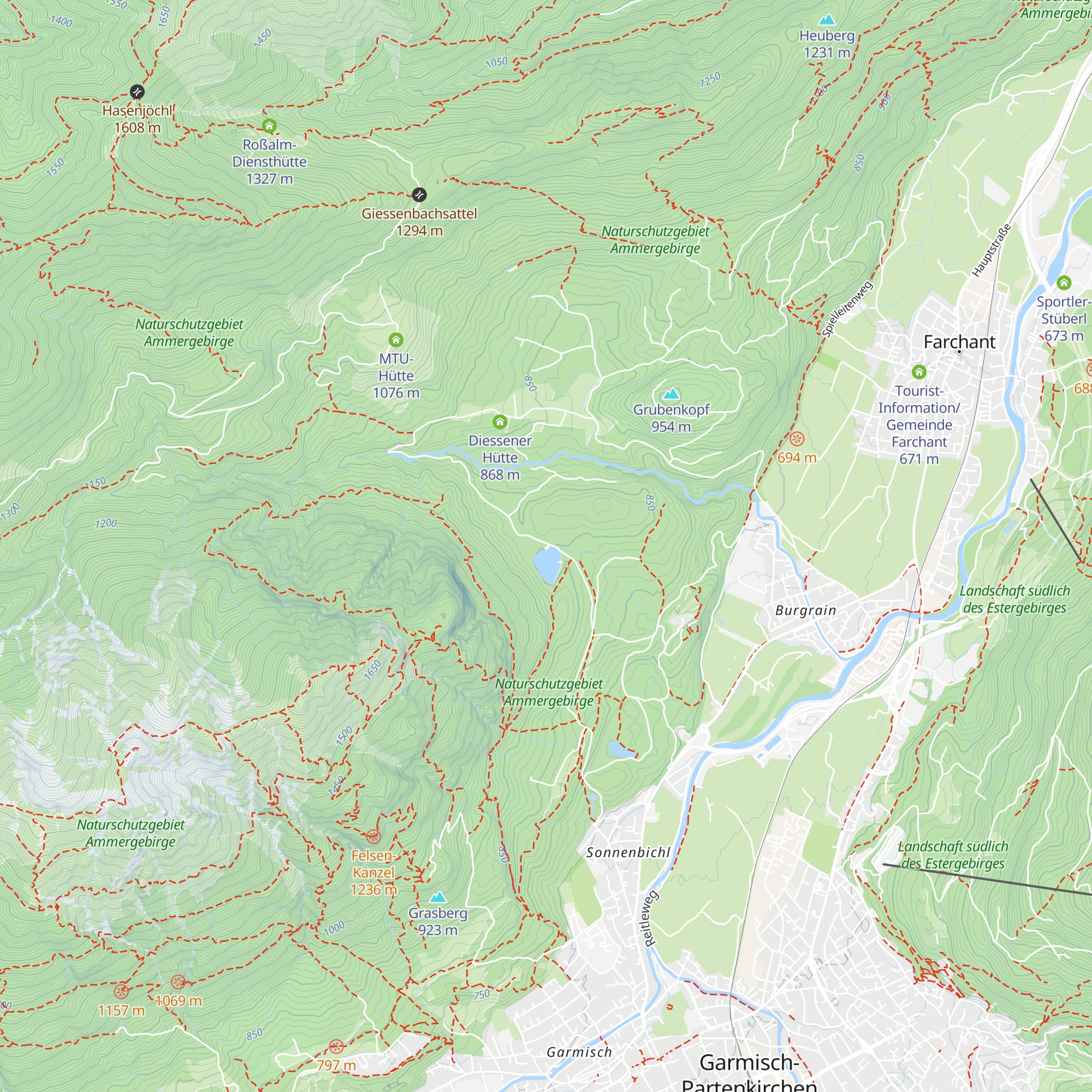 Berggasthof Pflegersee map