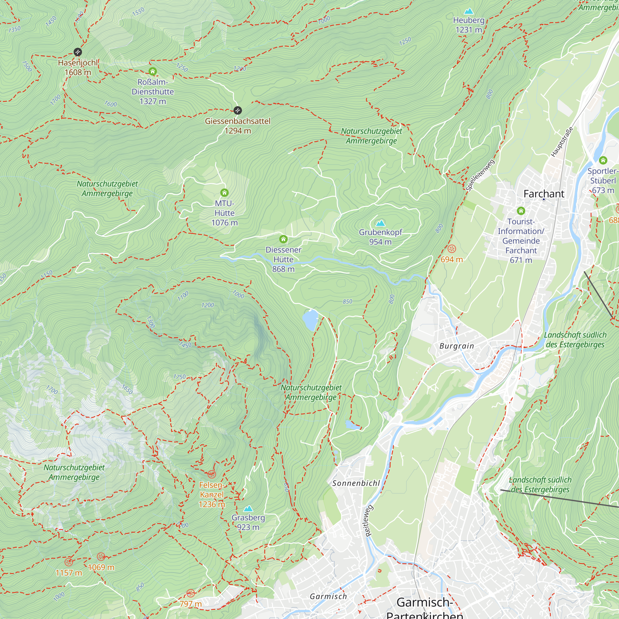 Berggasthof Pflegersee map
