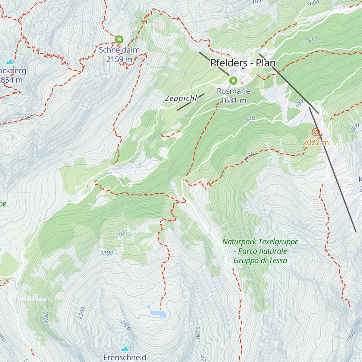 Faltschnal-Alm map