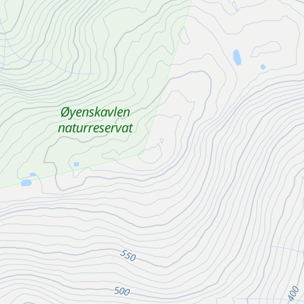 Map of Øyensskavlen