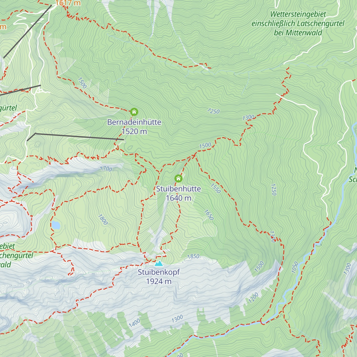 Stuibenhütte map