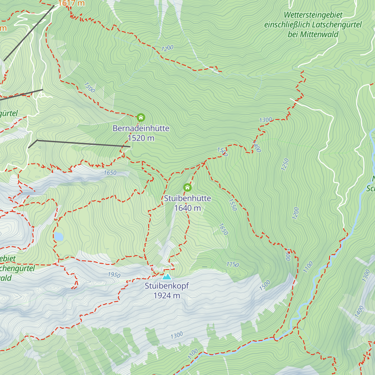 Stuibenhütte map