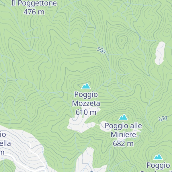 Map of Poggio Mozzeta