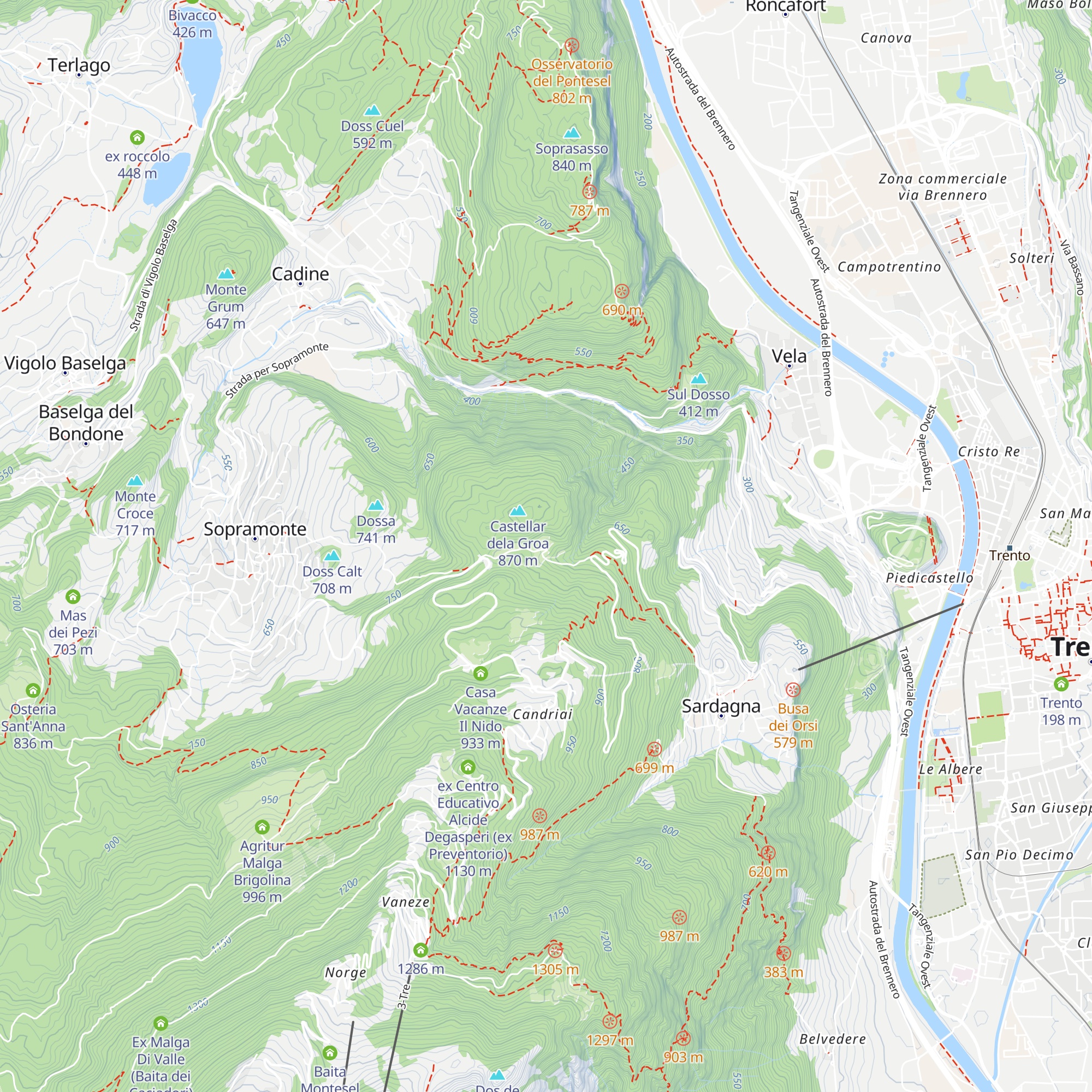 Maso Camponzin map