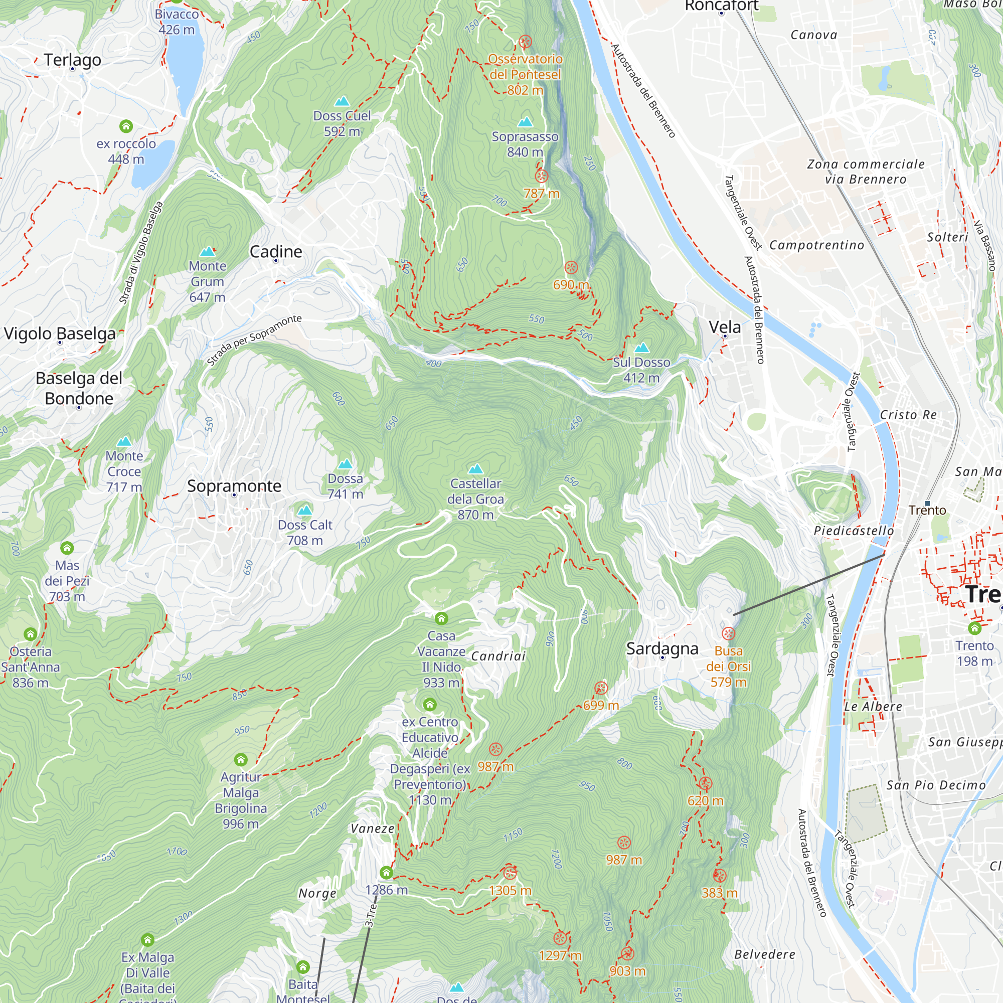 Maso Camponzin map