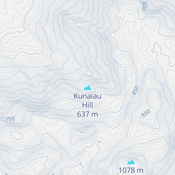 Map of Kunaiau Hill