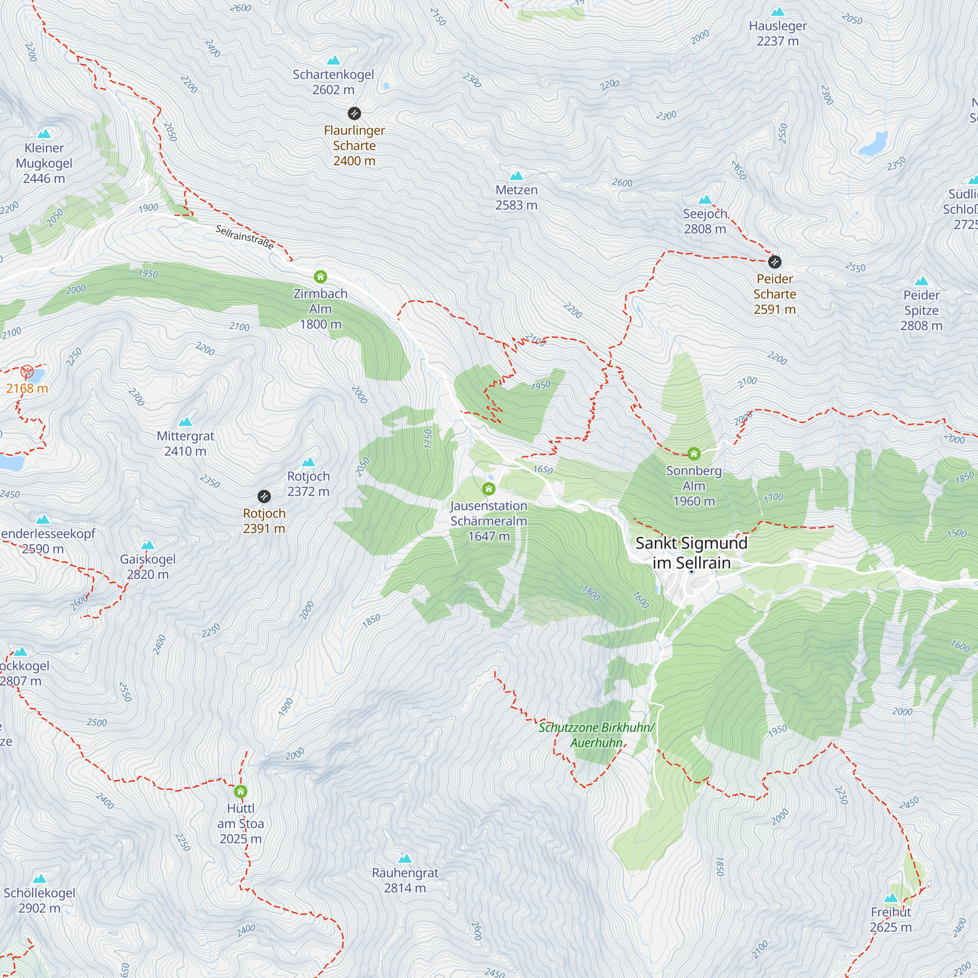 Jausenstation Schärmeralm map