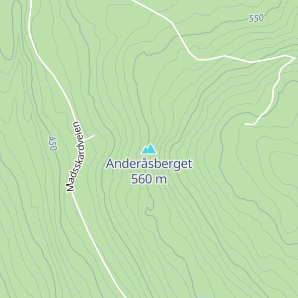 Map of Anderåsberget