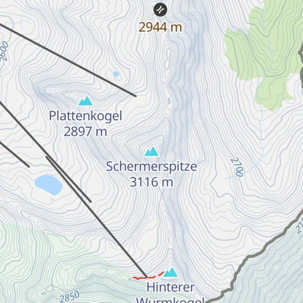 Map of Schermerspitze