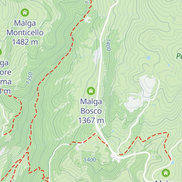 Map of Malga Bosco