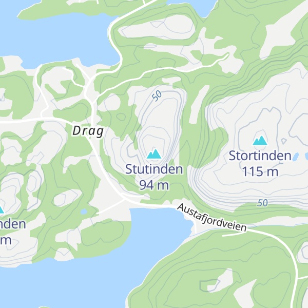 Map of Stutinden