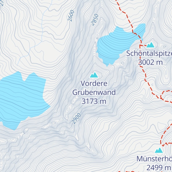 Map of Hintere Grubenwand