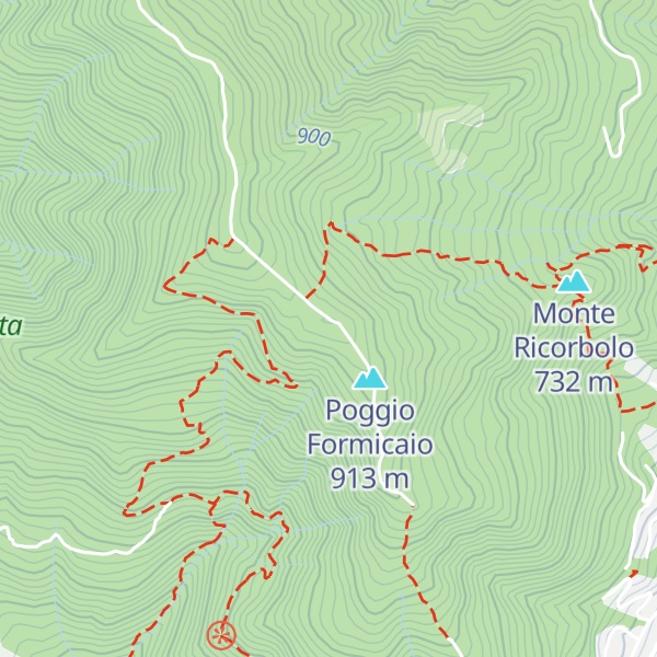 Map of Poggio Susino