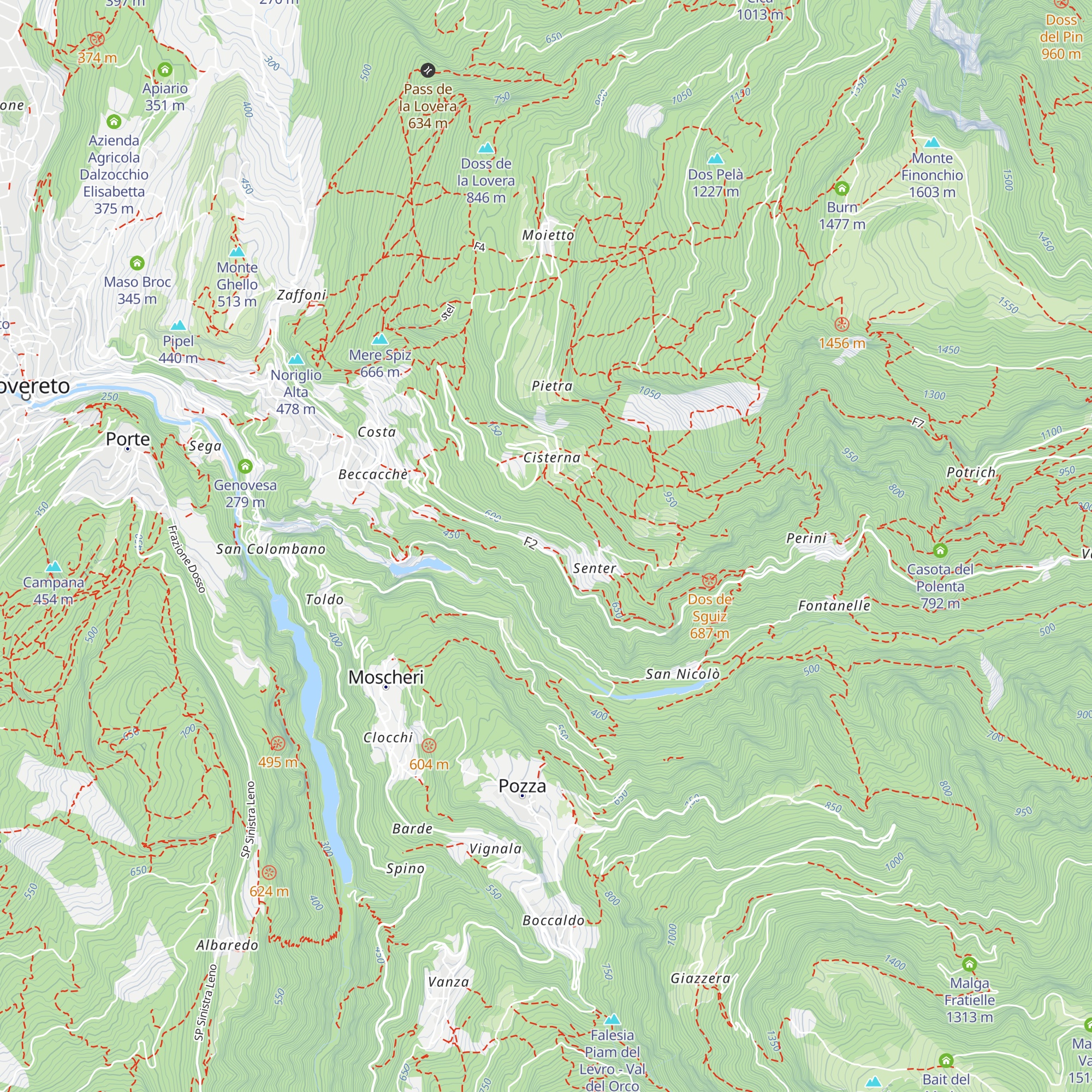 Agritur Masi Brenta map
