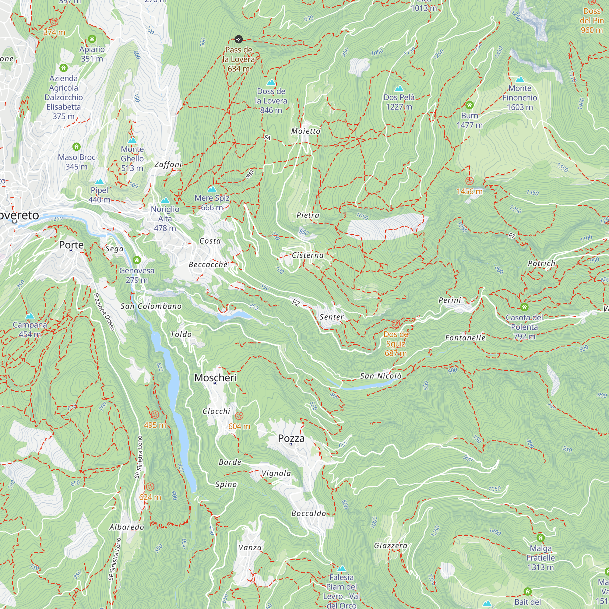 Agritur Masi Brenta map
