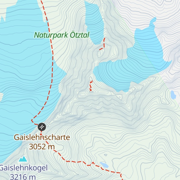 Map of Längentaler Weißer Kogel