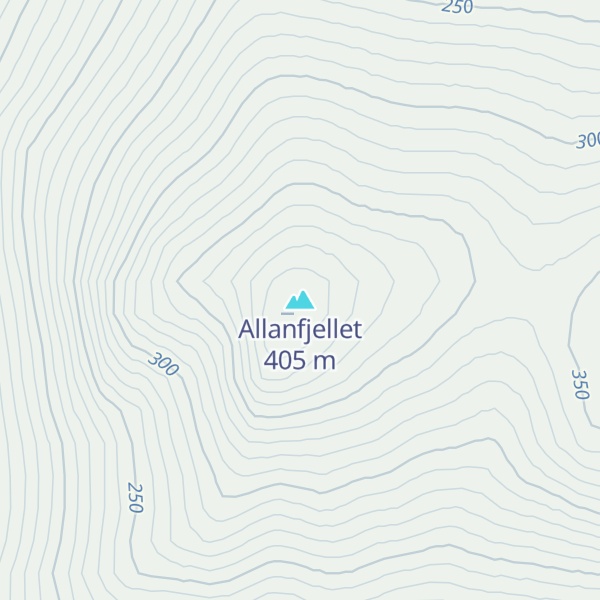 Map of Allanfjellet