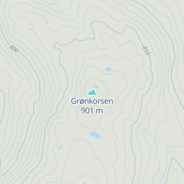 Map of Grønkorsen