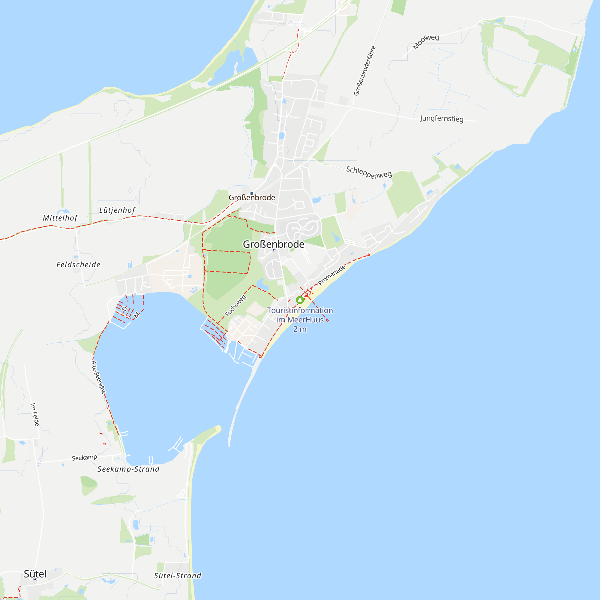 Touristinformation im MeerHuus map