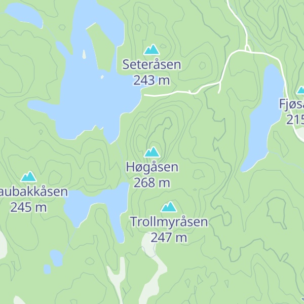 Map of Høgåsen