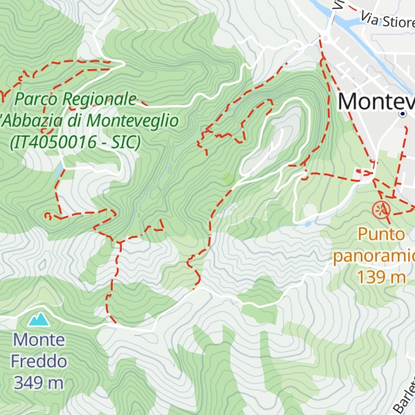 Map of Colle della Cucherla