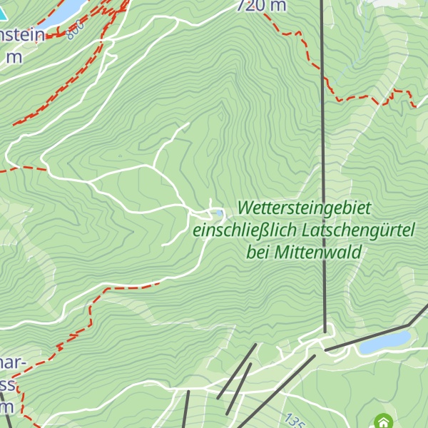 Map of Rießerkopf Haus (Toni Hütte)