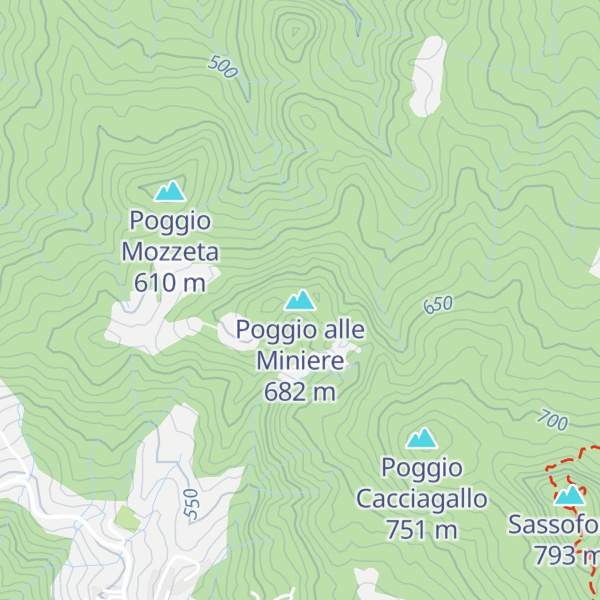 Map of Poggio alle Miniere